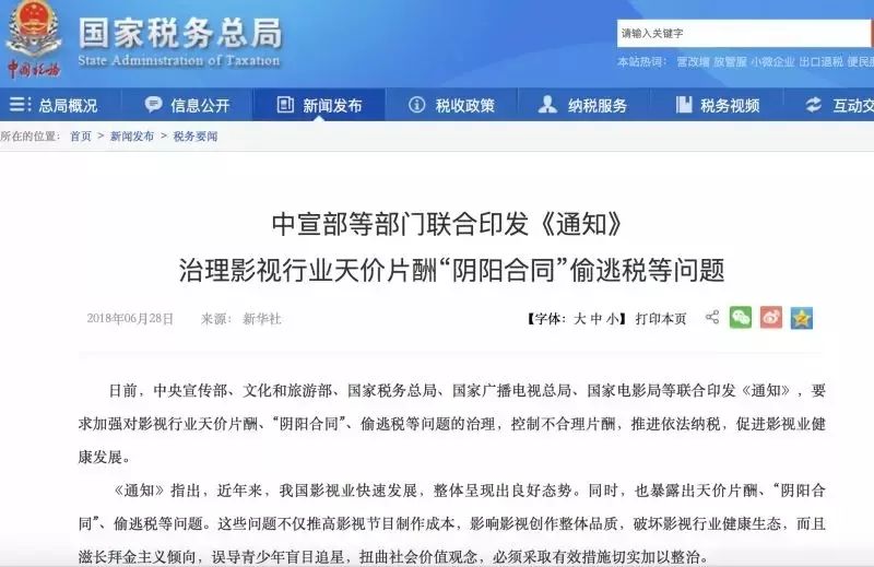 图片来源：税务总局网页截图