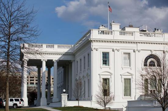 美国华盛顿白宫外景。