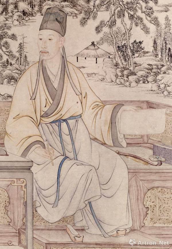 《是一是二图》（故00006493）乾隆帝形象局部