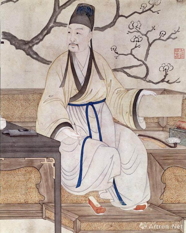 《是一是二图》（故00006492）乾隆帝形象局部