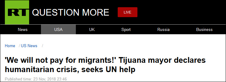 “川粉”墨西哥市长招架不住移民，向联合国求援