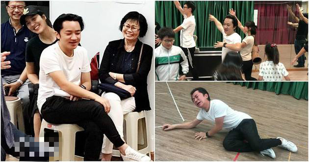 王祖蓝忙排音乐剧 李亚男挺孕肚探班变身得力助手