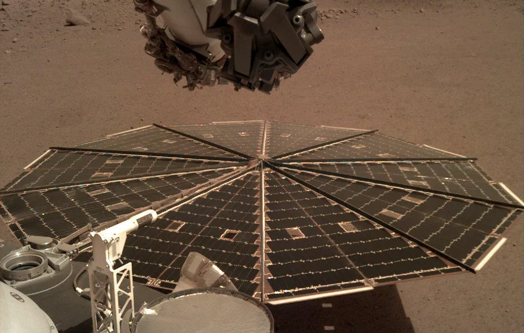 洞察号发回火星上的风声 当时风力为3、4级