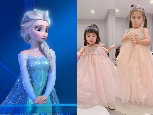 咘咘圣诞节愿望是想当Elsa公主 逼妹妹BO妞当安娜