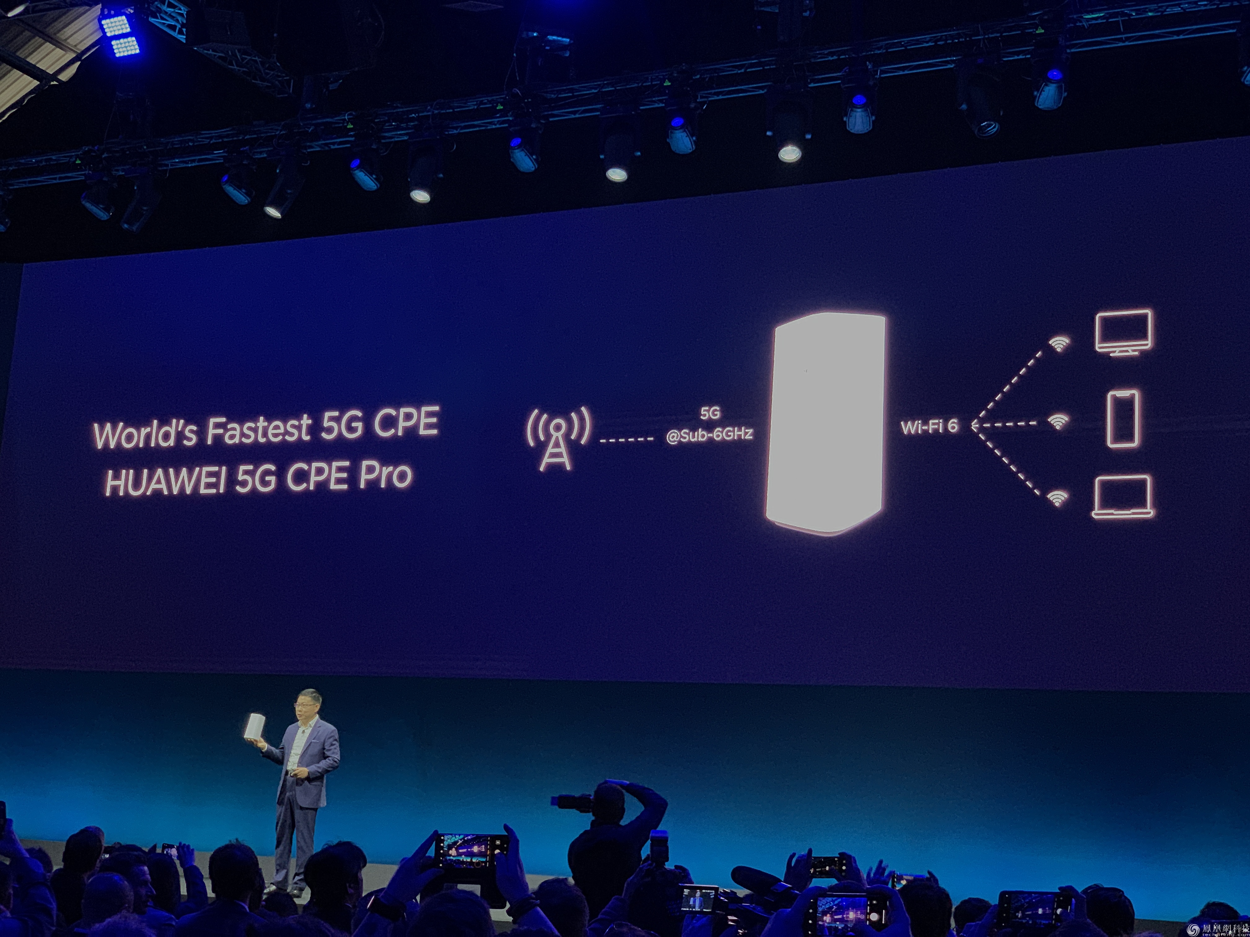 华为发布首款商用终端5G CPE Pro 基于巴龙5