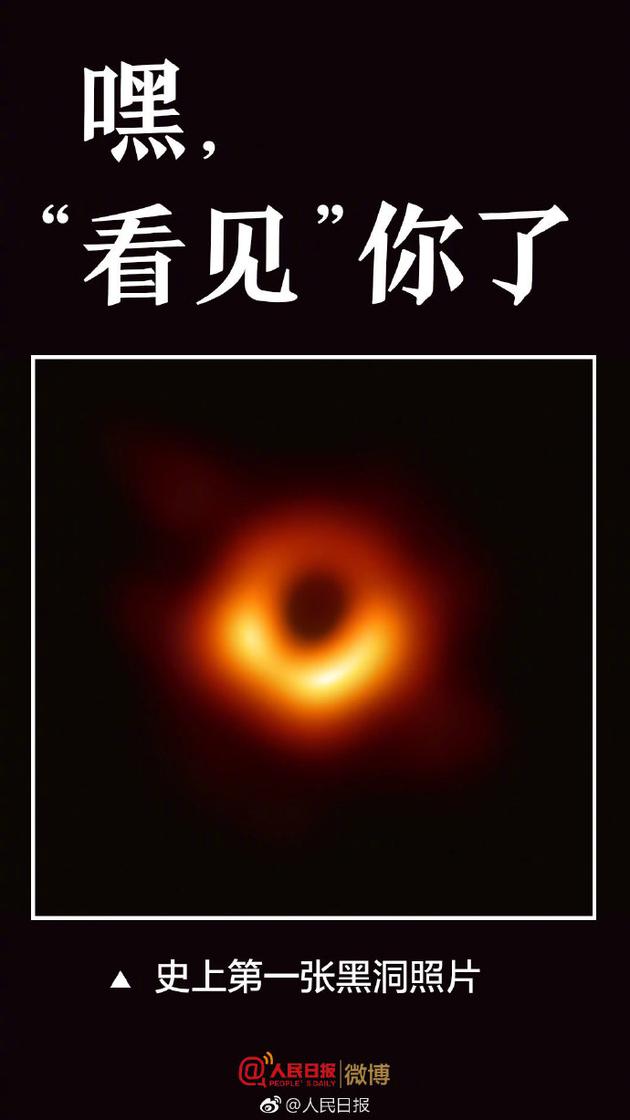 人类首张黑洞照片面世!来看看是啥样子