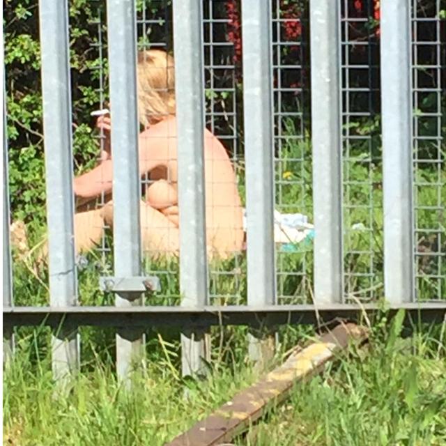 男子钓鱼发现草丛赤裸男女 野战正酣