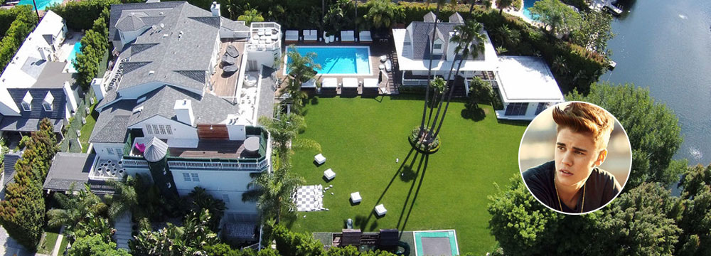  贾斯汀-比伯湖边豪墅曝光：10间房+超大泳池 月租52万 