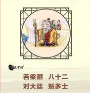 《三字经》里关于梁灏八十二岁登科的内容