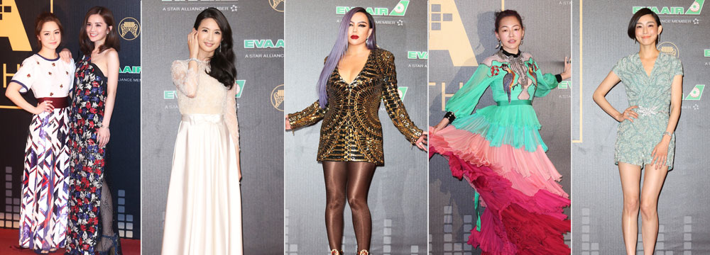 金曲奖红毯：张惠妹秀事业线 范玮琪露长大腿