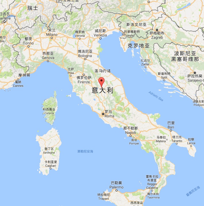 意大利中部城市佩鲁贾附近发生6.4级地震