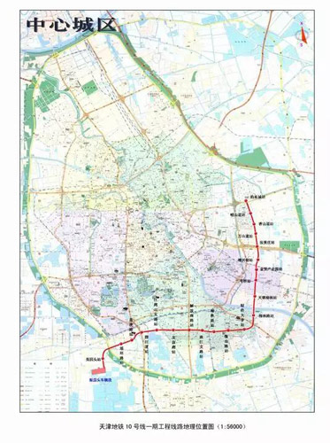 天津地铁11号线21个车站及线路首次公开图片