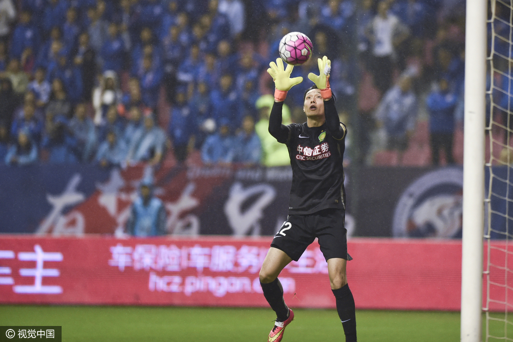 中超-杨智门线救险李建滨终场染红 申花0-0国安