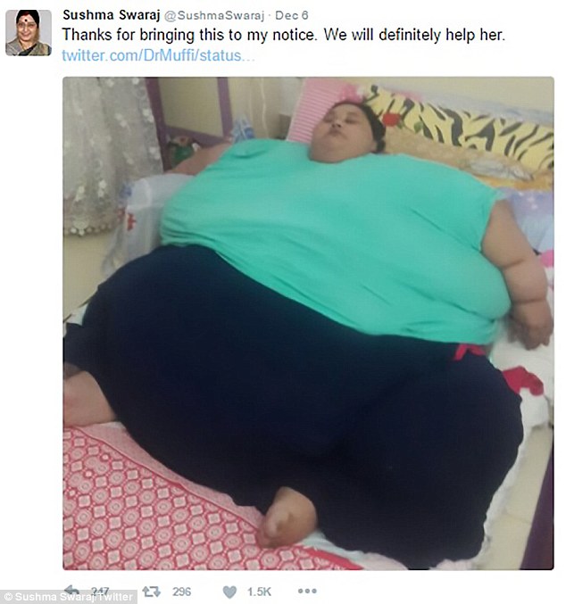 25年没下过床 重达半吨的埃及女子减肥路漫漫