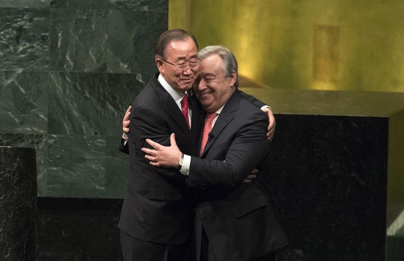 联合国秘书长新年致辞：上任第一天心里很不平静