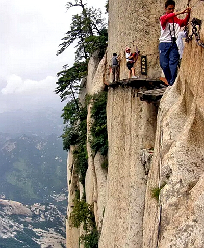 华山长空栈道你去了吗