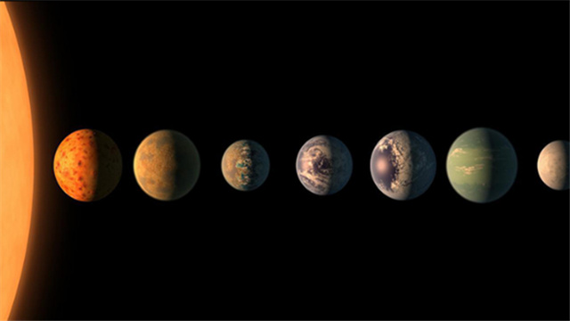 NASA宣布40光年外发现7颗类地行星 3颗或有液态水