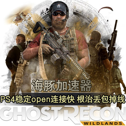 玩幽灵行动荒野用海豚加速器 不卡顿open连接