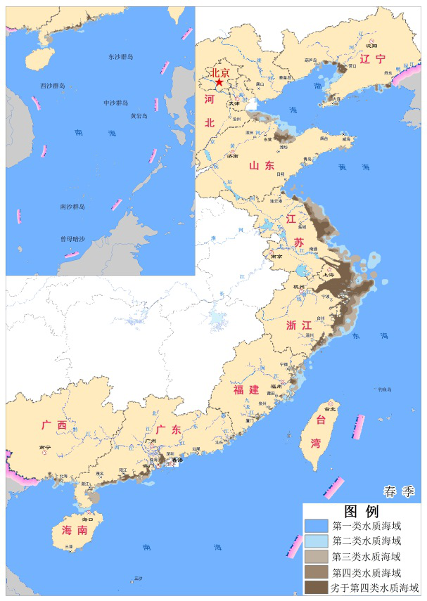 中国海域地图分布图