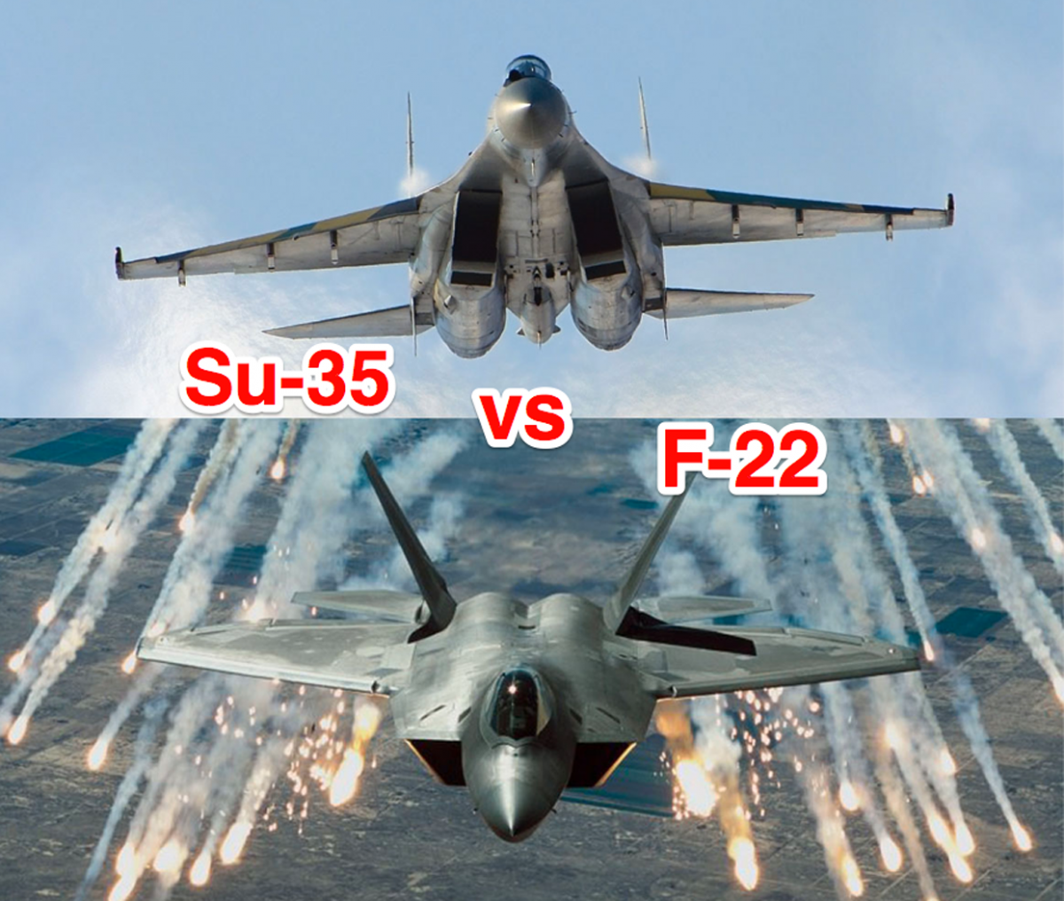 美俄最强战机直接过招：F22拦截苏-35