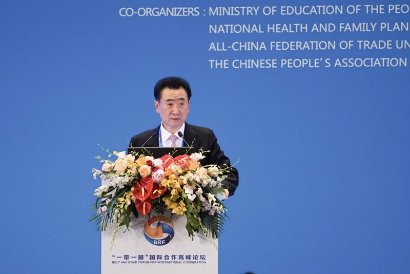 王健林在“一带一路”峰会发言 谈旅游投资