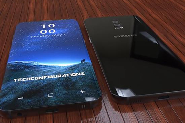 完美了！三星Galaxy S9概念渲染：正面100%屏