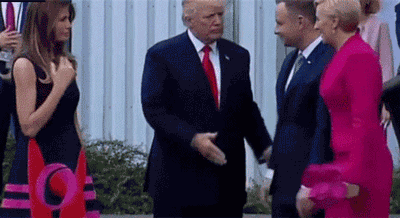 特朗普握手被波兰第 一 夫 人“无视”_北京论坛_爱卡汽车移动版