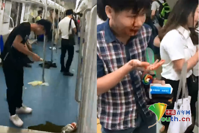 深圳地铁一乘客晕倒引慌乱 致15人受伤
