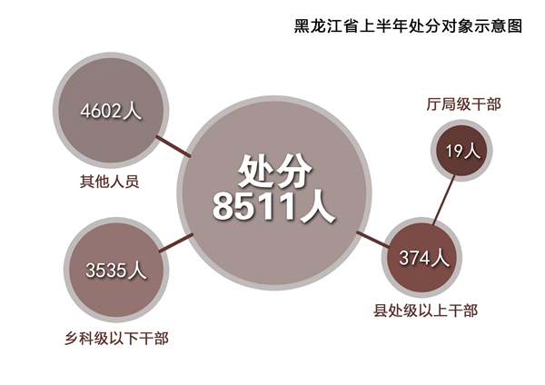 黑龙江：上半年处置问题线索20554件 处分8511人