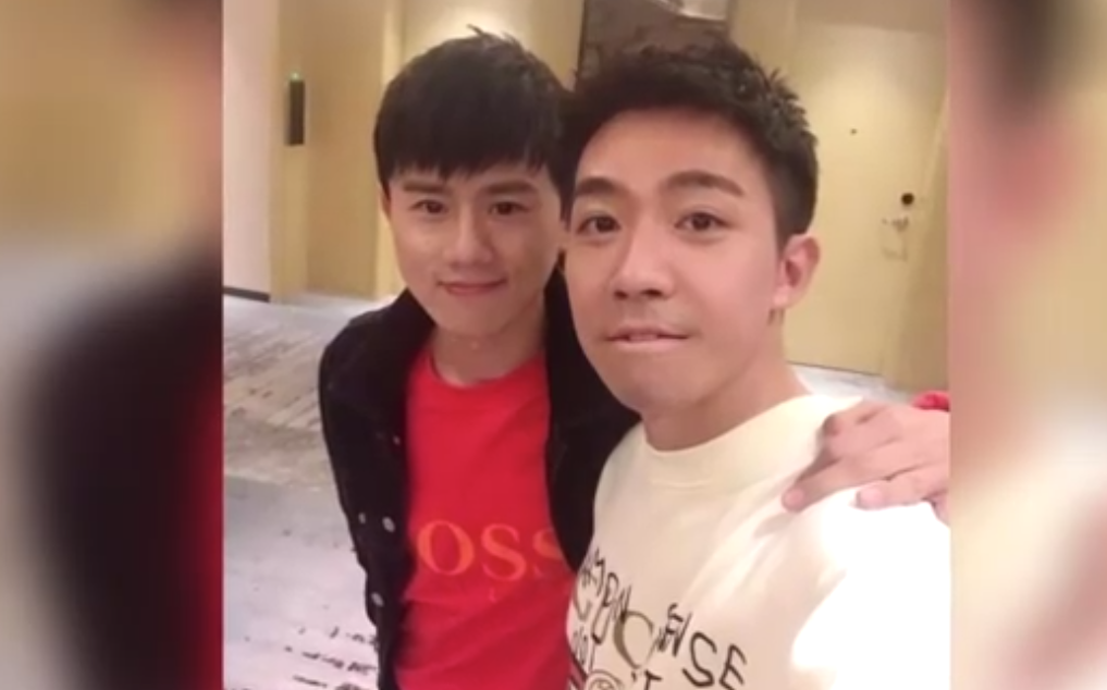 俞灏明张杰亲密合影：偶遇新晋爸比
