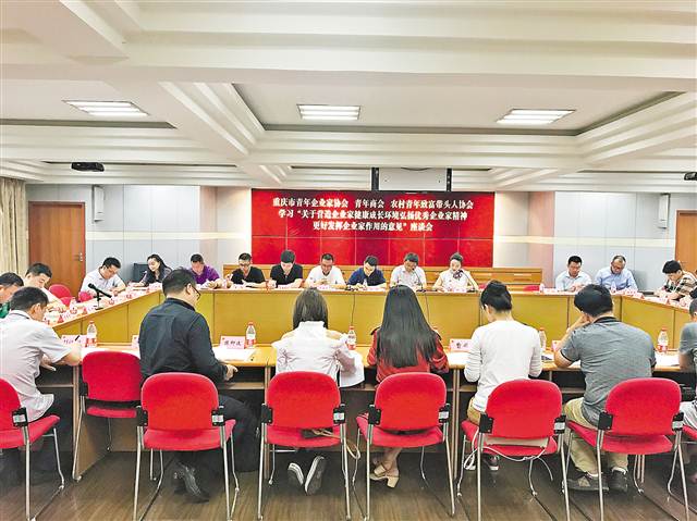 重庆团市委召开座谈会征求青年企业家建议和意
