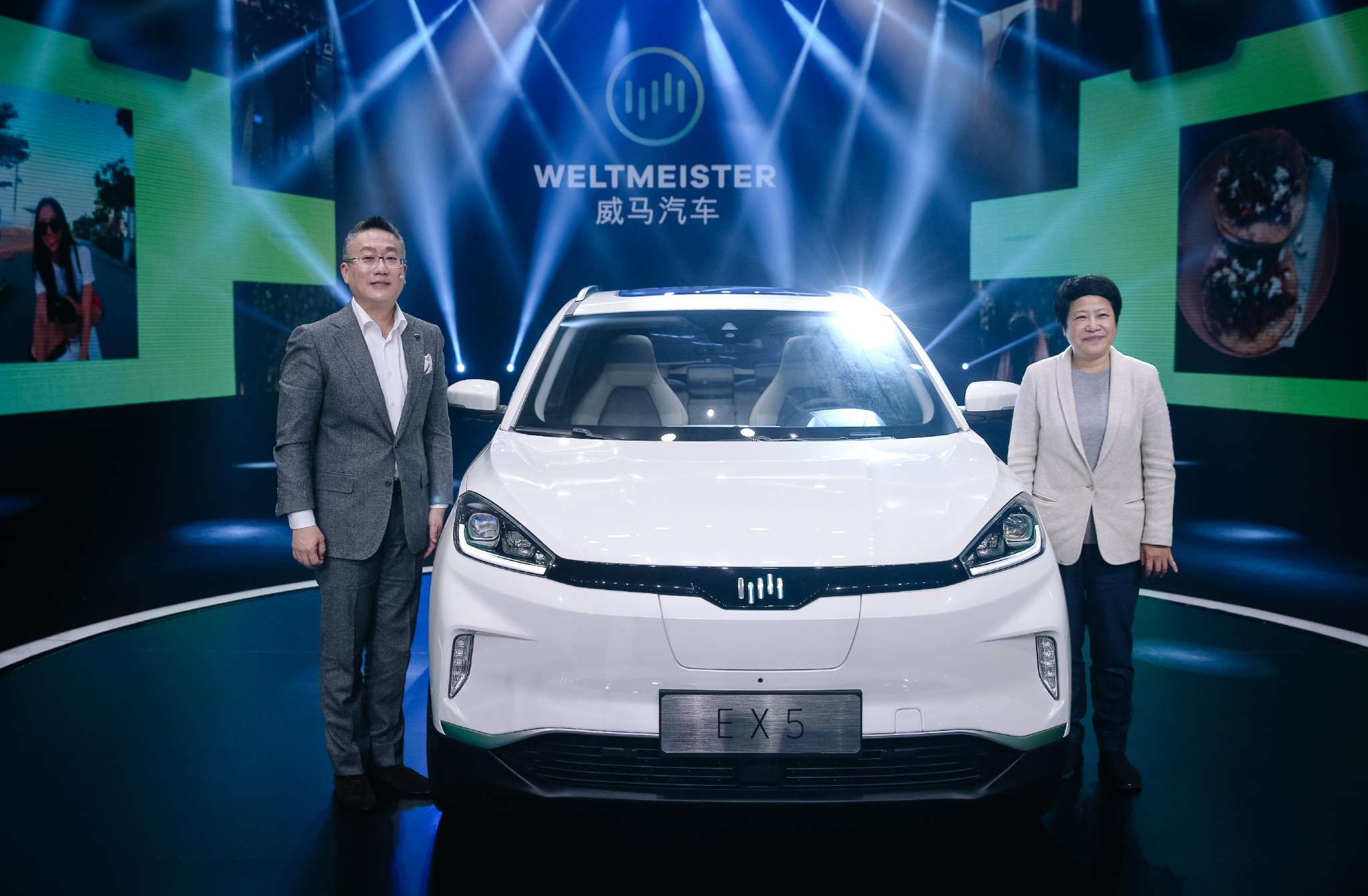 威马EX5全球首款量产车揭幕 百度集团总裁陆奇站台