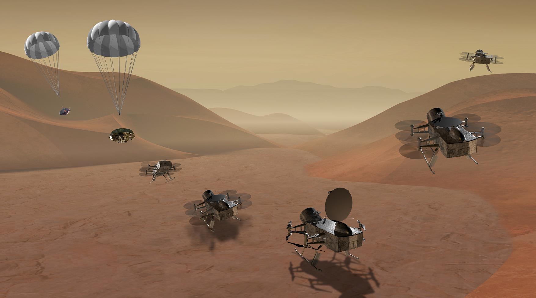 NASA拟发送无人机探索土卫六表面，寻找生命迹象
