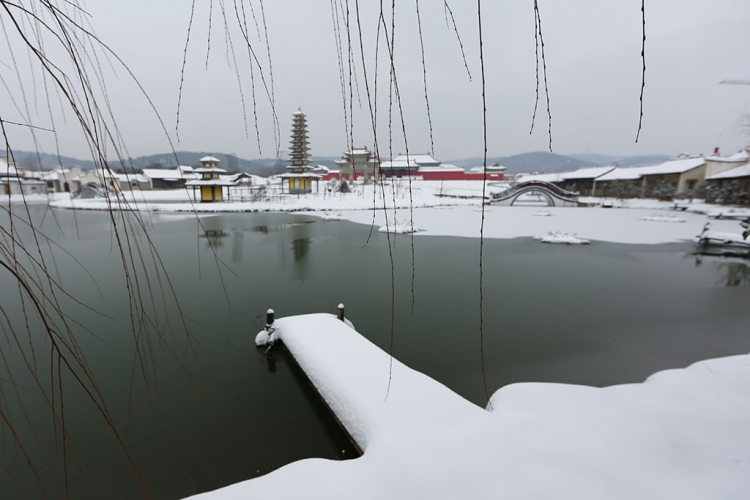 滁州影视城雪景