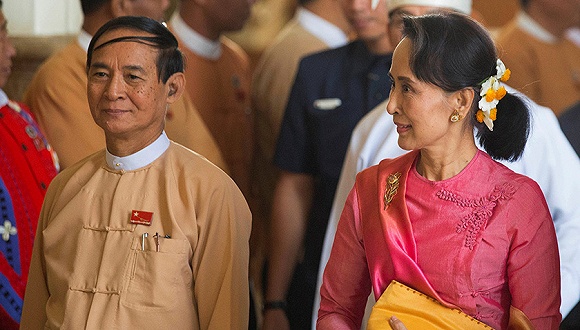 缅甸新总统温敏：昂山素季的左膀右臂