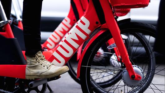 Uber收购共享单车公司JUMP 交易价近2亿美元