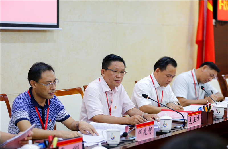 陵水县委副书记,县长李锋主持会议