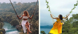 巴厘岛最新网红打卡地 乌布悬崖秋千玩心跳拍大片