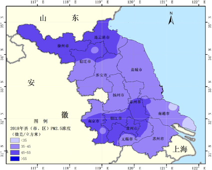 降了吗?——盘点2018江苏省县空气质量