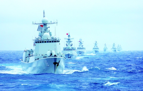 人民海军向前进,光辉航程党指引