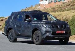 日产全新中型SUV谍照 基于Navara皮卡
