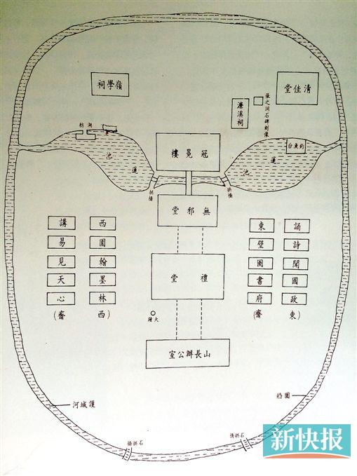 ■广雅书院简图。通讯员庾志成供图