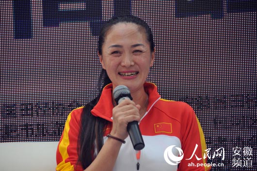 长跑冠军孙英杰现身合肥分享跑步心得 每天5公