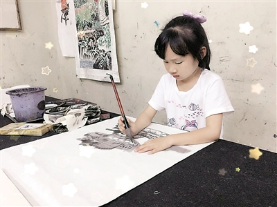 《祖国万岁》作者江津四牌坊小学黄雅柔。