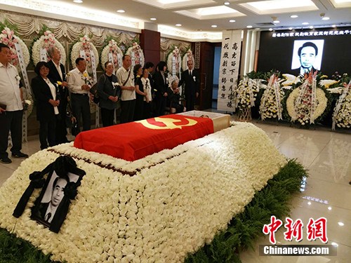 6月1日，王树元追悼会在北京八宝山举行。图为追悼会现场。 宋宇晟 摄