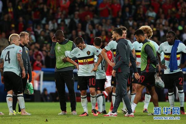7月1日,比利时队球员在赛后神情黯然。