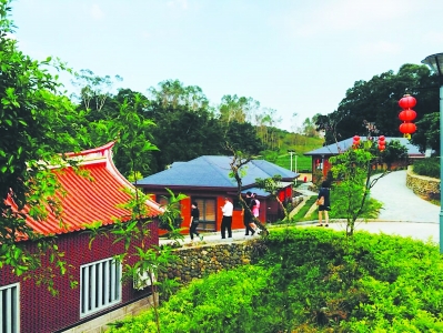 同安顶村大力发展民宿，带领村民们共同致富。   陈挺 摄