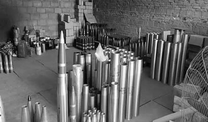 警方查获的炮弹