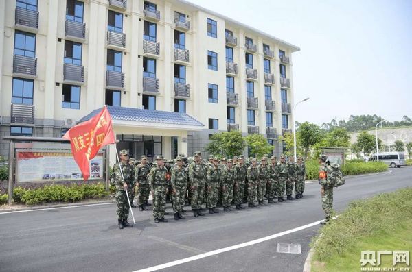 广西武警水电部队紧急驰援广西梧州地震