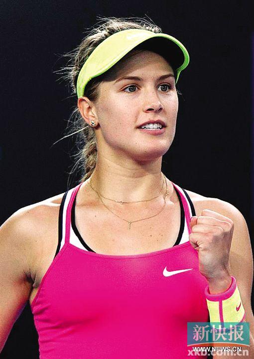 尤金妮·布沙尔    Eugenie Bouchard    代表队:加拿大    出生日:1994.2.25    身高:1.78米    体重:58公斤    项目:网球